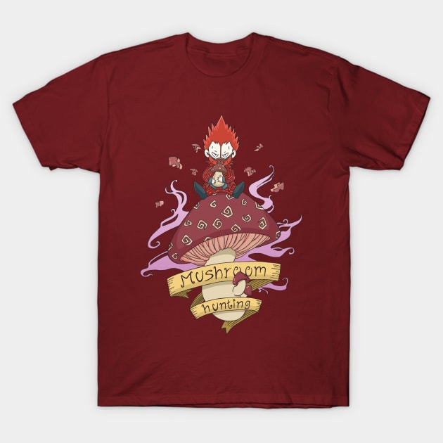 Mushroom hunting T-Shirt by LadyCerbero